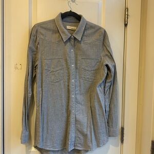 Treasure & Bond Light Gray Flannel Shirt
